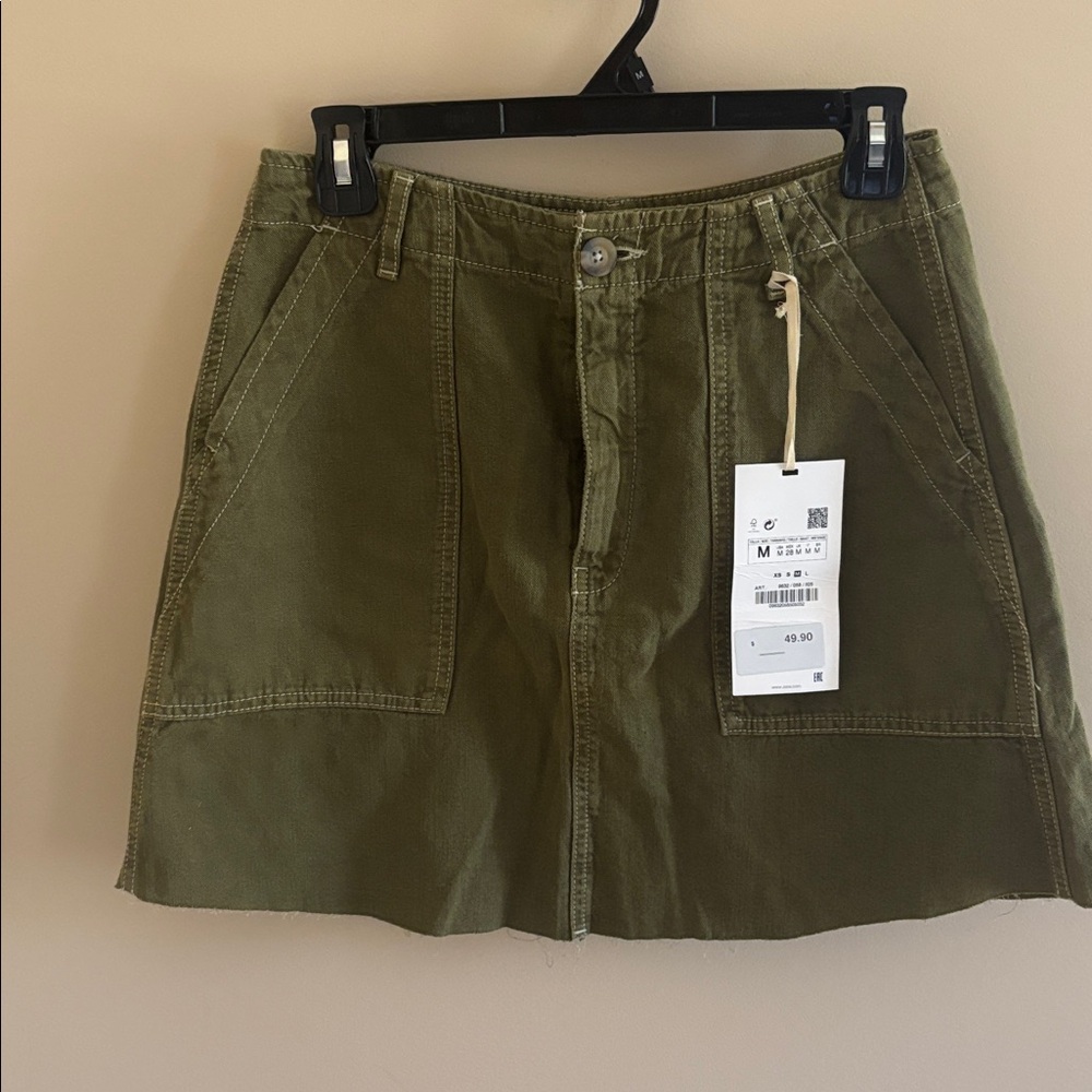 Zara Women Cotton Linen Mini